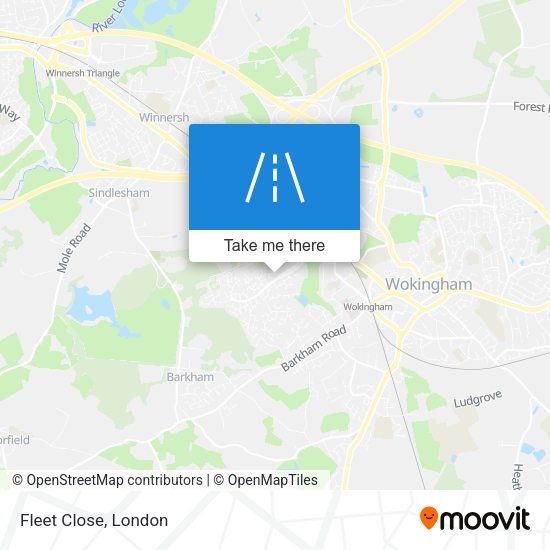 Fleet Close map