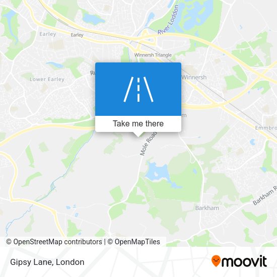 Gipsy Lane map