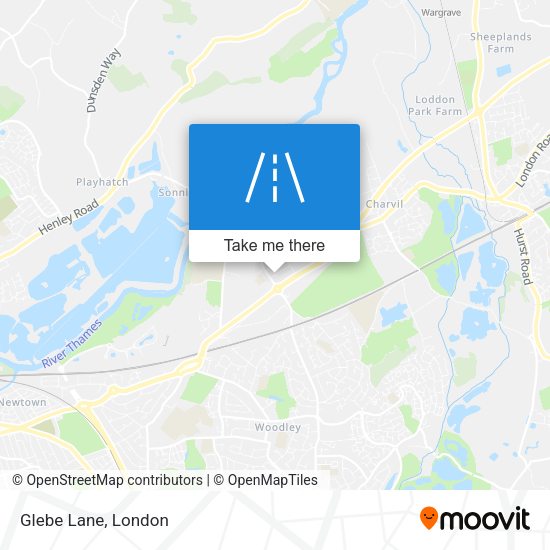 Glebe Lane map
