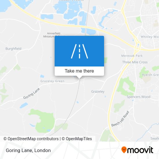 Goring Lane map