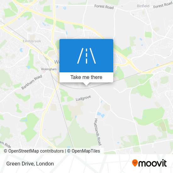 Green Drive map