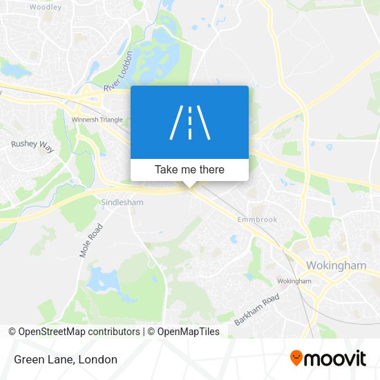 Green Lane map