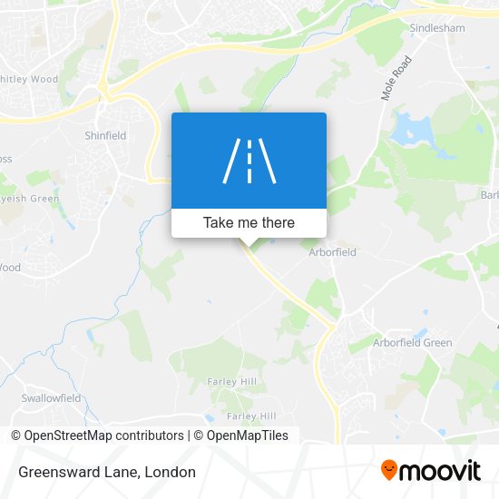 Greensward Lane map