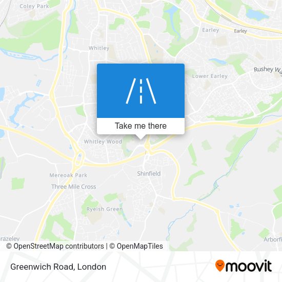 Greenwich Road map