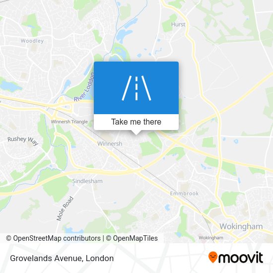 Grovelands Avenue map