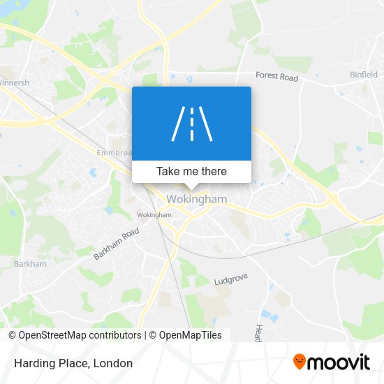 Harding Place map