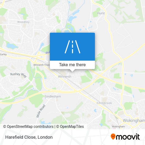 Harefield Close map