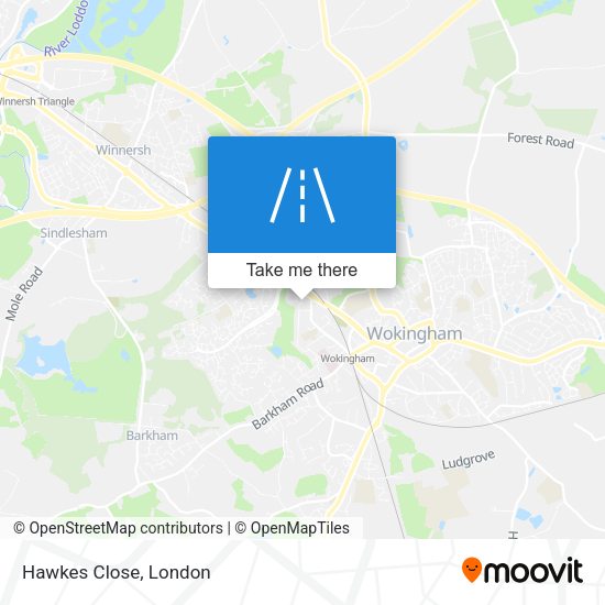 Hawkes Close map