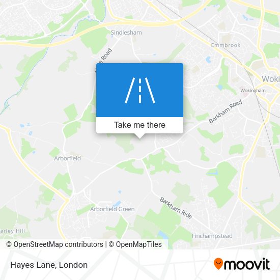 Hayes Lane map