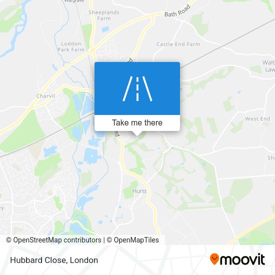 Hubbard Close map