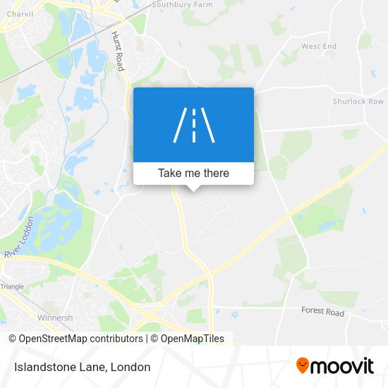 Islandstone Lane map