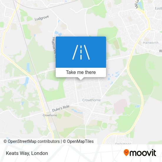 Keats Way map