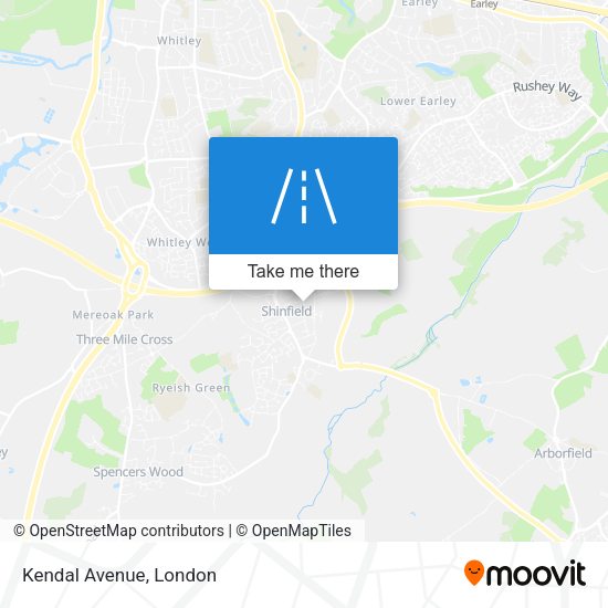 Kendal Avenue map