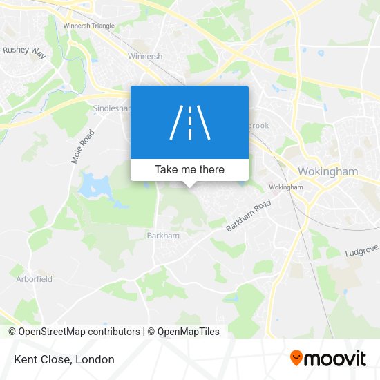 Kent Close map