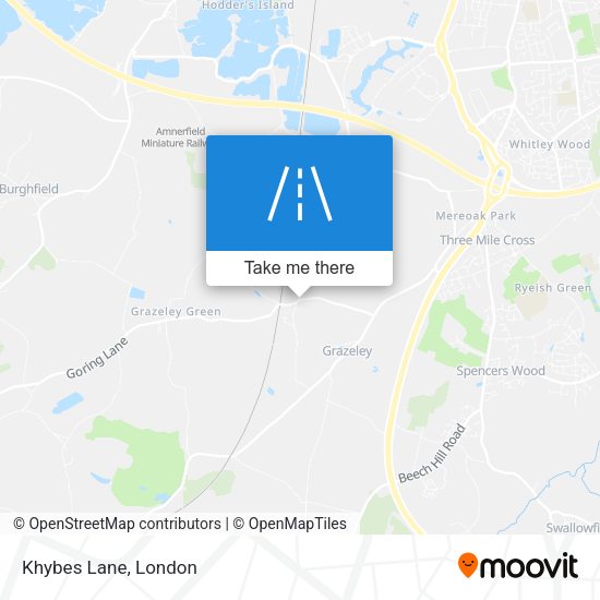 Khybes Lane map
