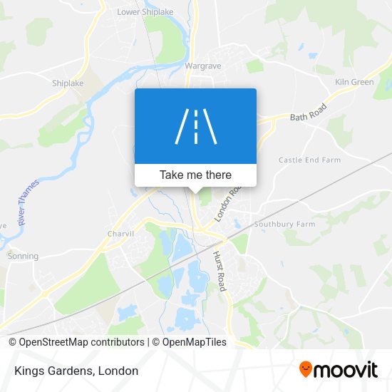 Kings Gardens map