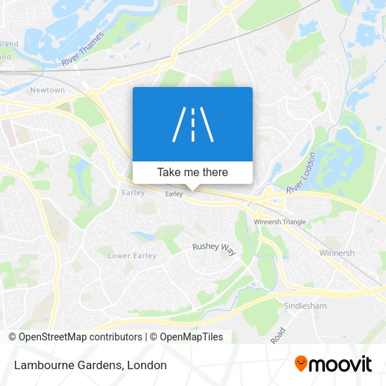 Lambourne Gardens map