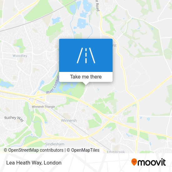 Lea Heath Way map