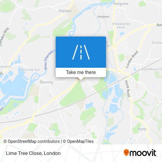 Lime Tree Close map