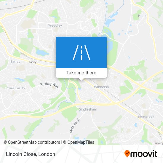Lincoln Close map