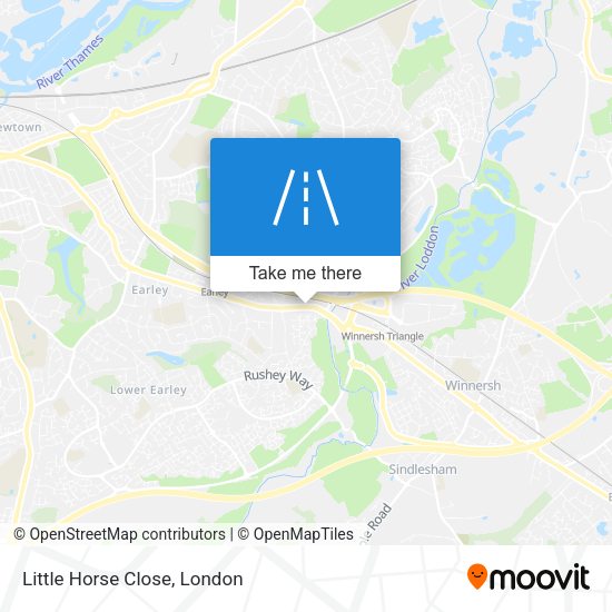 Little Horse Close map