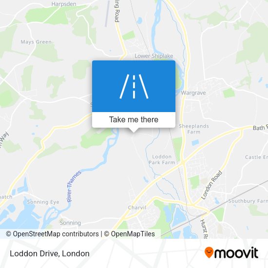 Loddon Drive map