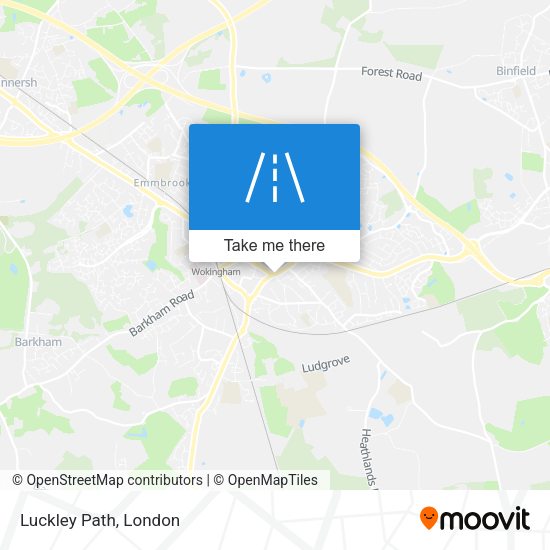 Luckley Path map