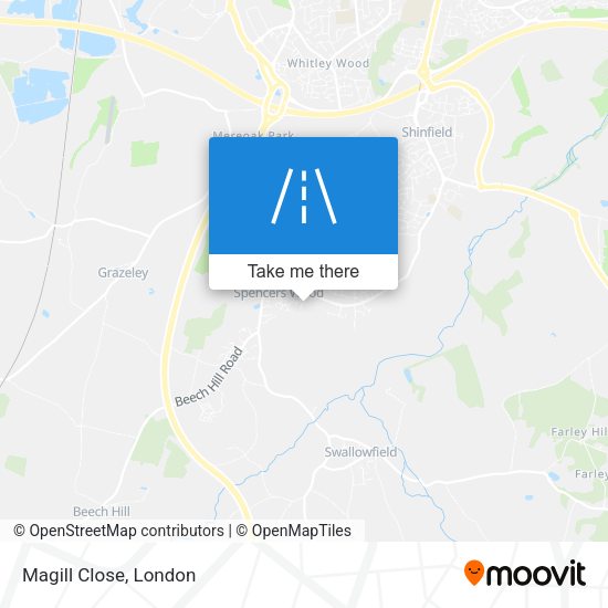 Magill Close map
