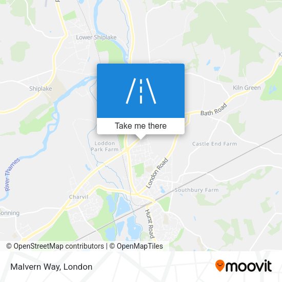 Malvern Way map