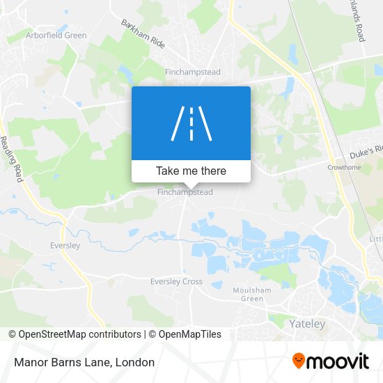 Manor Barns Lane map