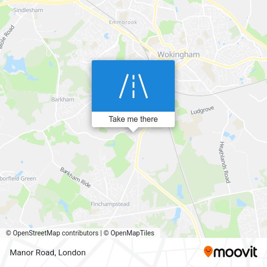 Manor Road map