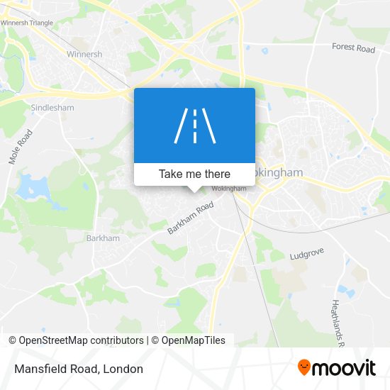 Mansfield Road map