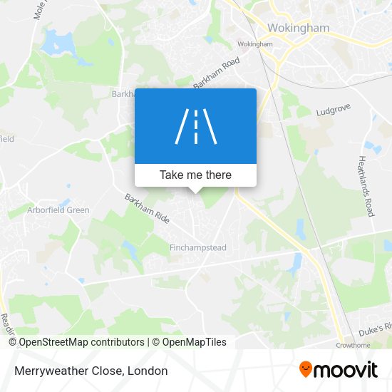 Merryweather Close map