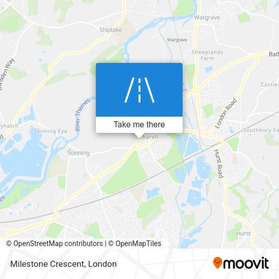 Milestone Crescent map