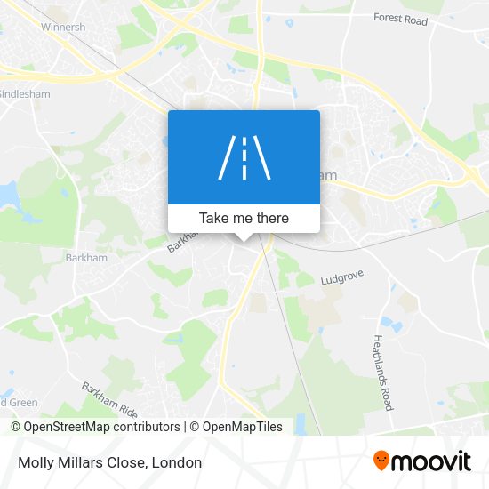 Molly Millars Close map