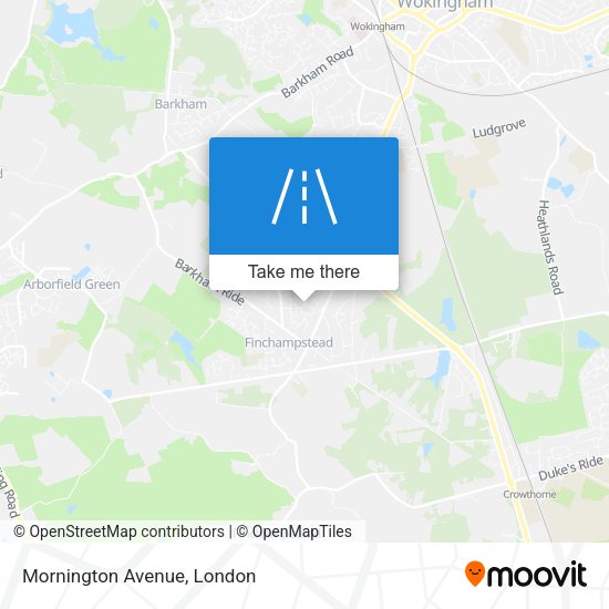 Mornington Avenue map