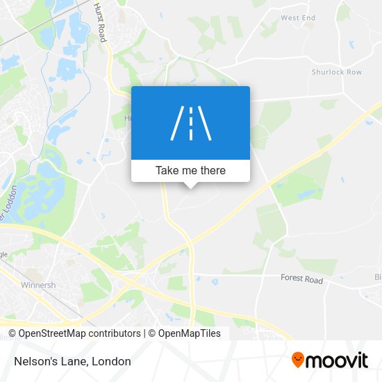Nelson's Lane map