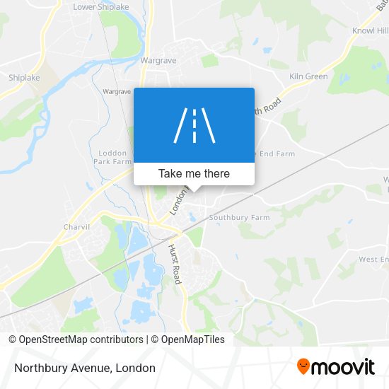 Northbury Avenue map