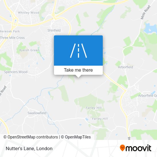 Nutter's Lane map