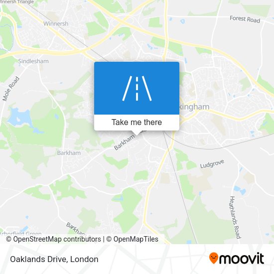 Oaklands Drive map
