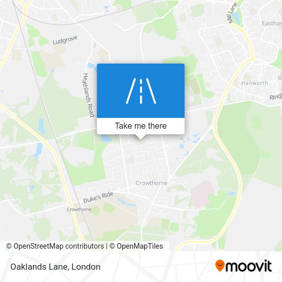 Oaklands Lane map