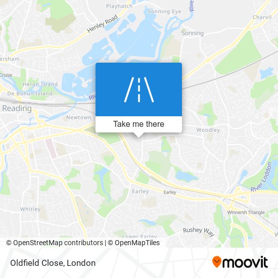 Oldfield Close map