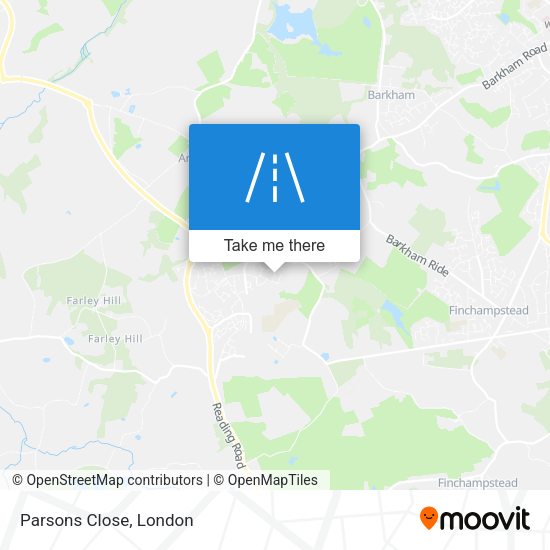Parsons Close map