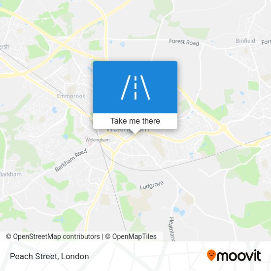 Peach Street map