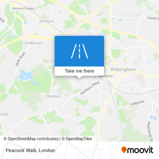 Peacock Walk map