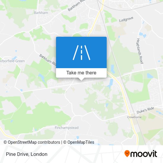 Pine Drive map