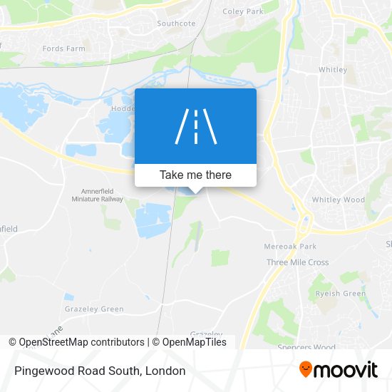 Pingewood Road South map