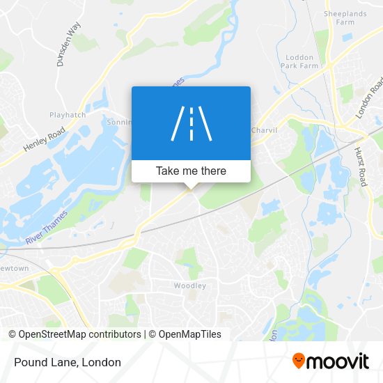 Pound Lane map