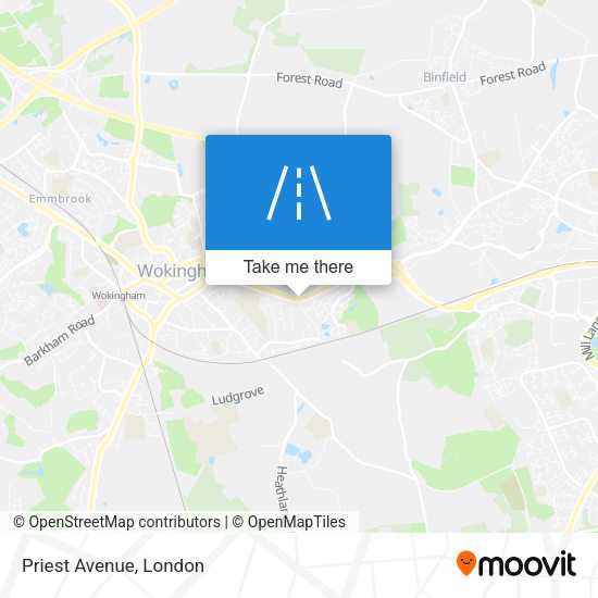 Priest Avenue map