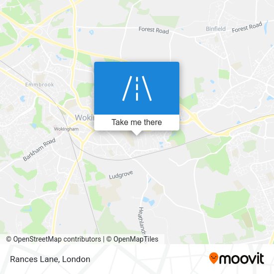 Rances Lane map